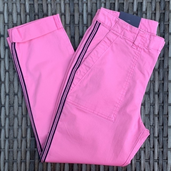 Gap Girlfriend Khaki - French Pink with Navy Side Stripes - Picture 7 of 16